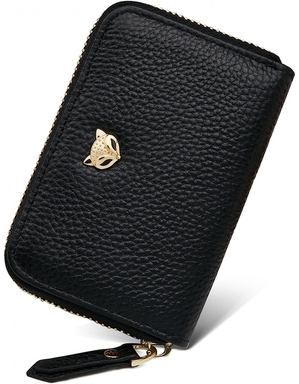Small Credit Card Holders for Women, Genuine Leath...
