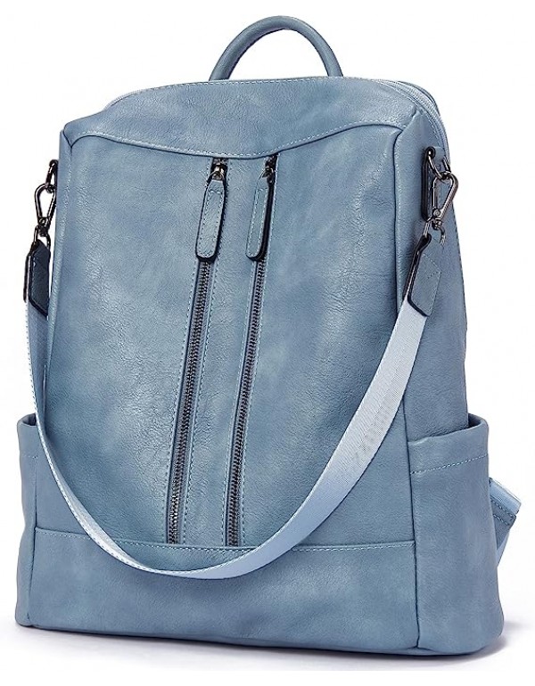 Women Backpack Purse Leather Anti-theft Travel Backpack Fashion Shoulder Handbag