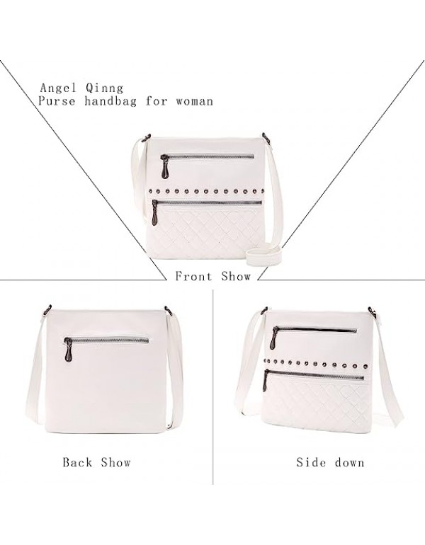 Women's Multi Pocket Crossbody Bags, Leather Shoulder Wallets, Zip Pockets, Pouches, Crossbody Wallets and Totes PU