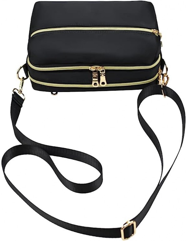 Functional Multi Pocket Crossbody Bag for Women Stylish Ladies Shoulder Messenger Bags Purse